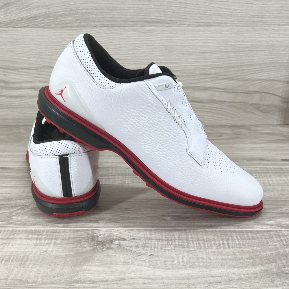 Air Jordan ADG 5 Golf Shoes White Black Varsity Red FQ6642-103 Men's Size 14